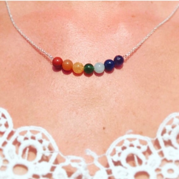 Hand Made Rainbow Necklace - Picture 1 of 4
